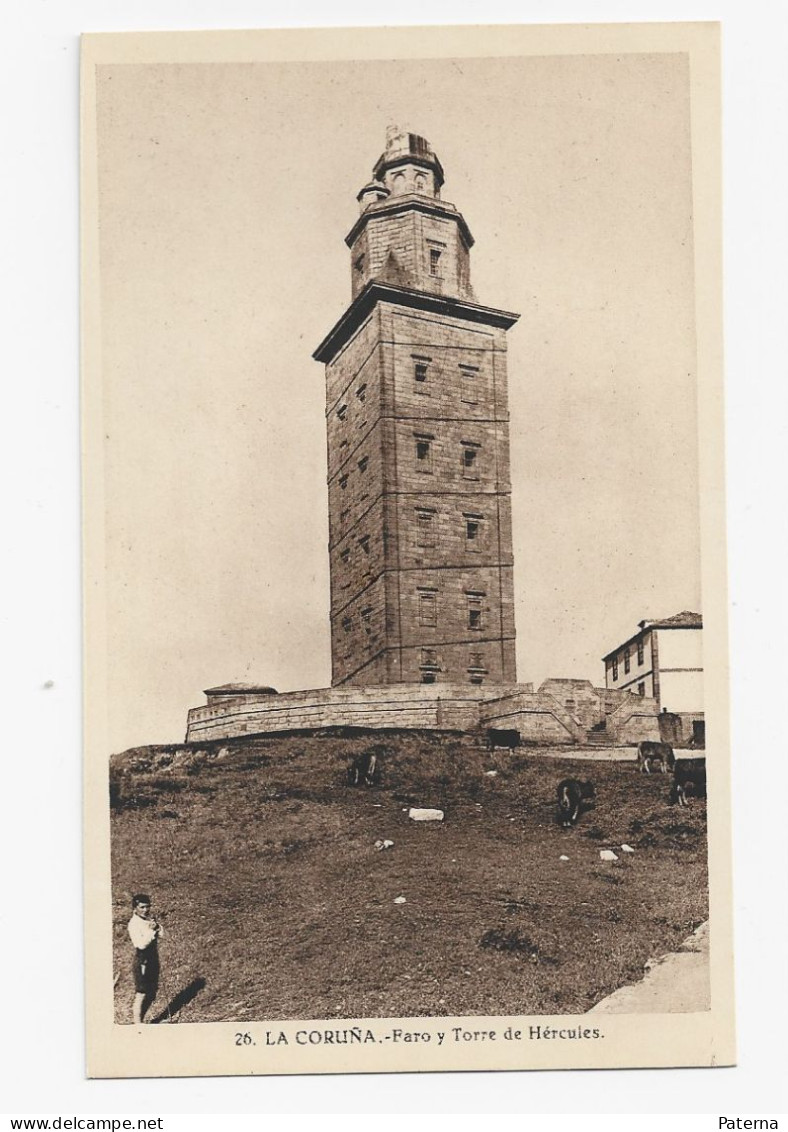 3841  Postal La Coruña , Faro Y Torre De Hercules - La Coruña