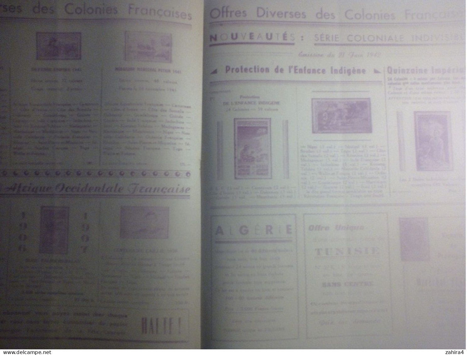 Temps Guerre Prix Courant Philatélique Illustré N°9 Vacance France Bloc Antibolchevique Carte Maximum Pétain Colonies... - Francia