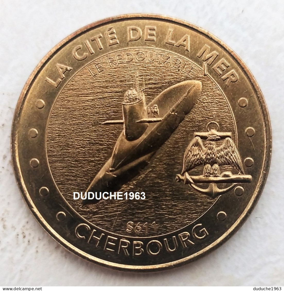 Monnaie De Paris 50.Cherbourg - Cité De La Mer. Le Redoutable 2014 - 2014