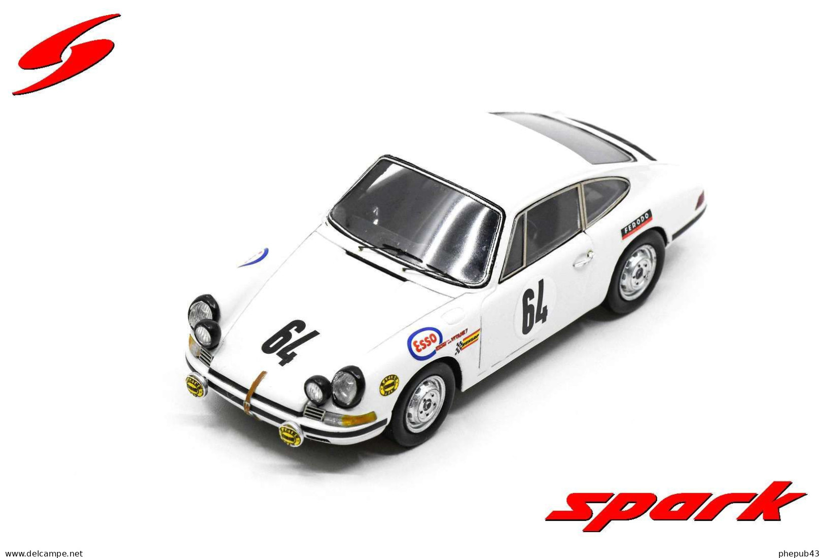 Porsche 911 T - 24h Le Mans 1968 #64 - C. Laurent/J-C. Ogier - Spark - Spark