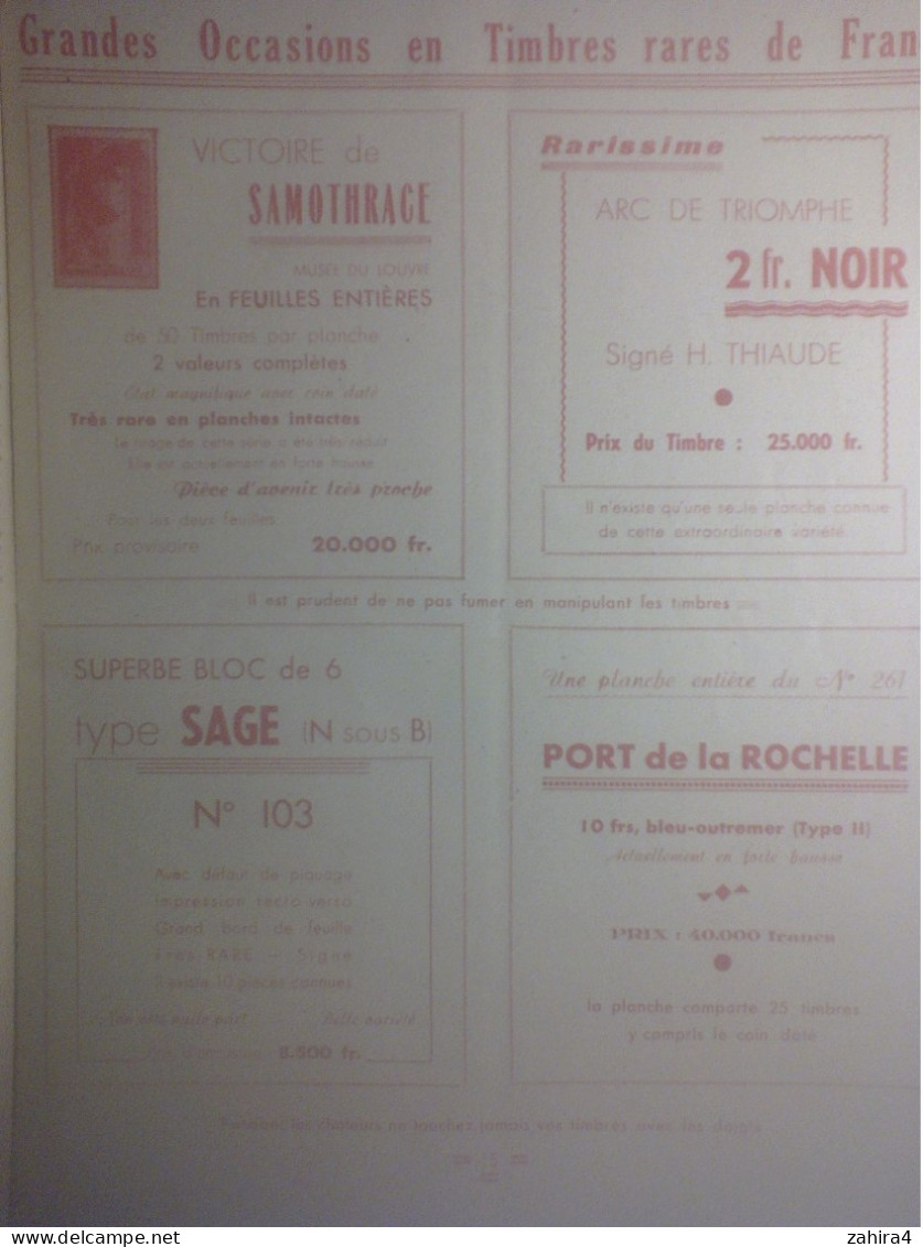 Temps Guerre Prix Courant Philatélique Illustré N°8 Philatélie 1942 Bloc Antibolchévique Doc. Locard (faux Timbre... - Francia