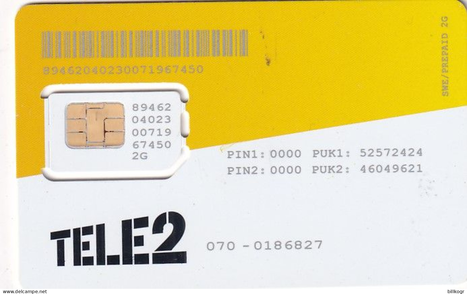 SWEDEN - Tele2 GSM, Mint - Schweden