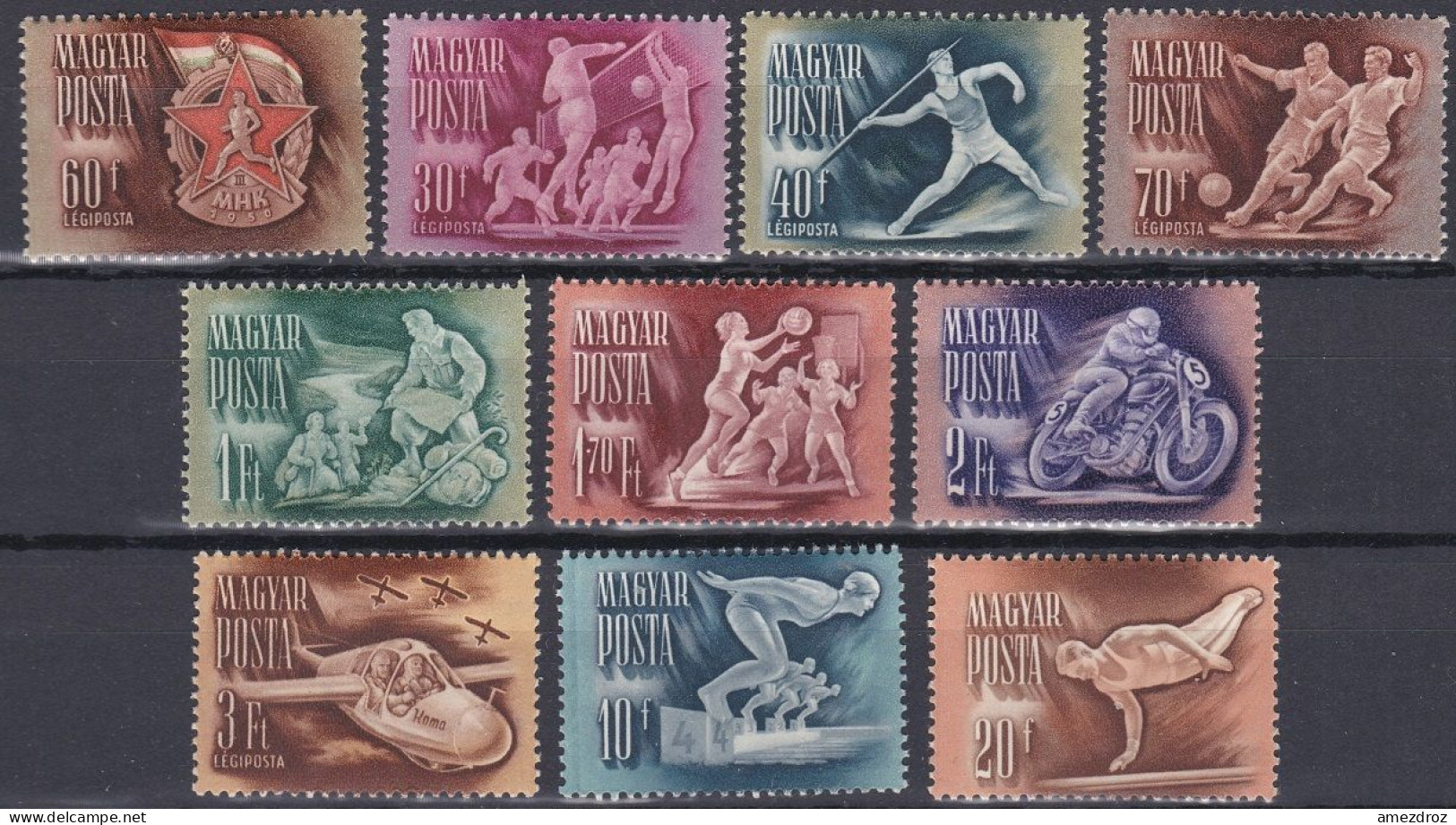 Hongrie 1950 PA NMH ** Sports  (K11) - Unused Stamps