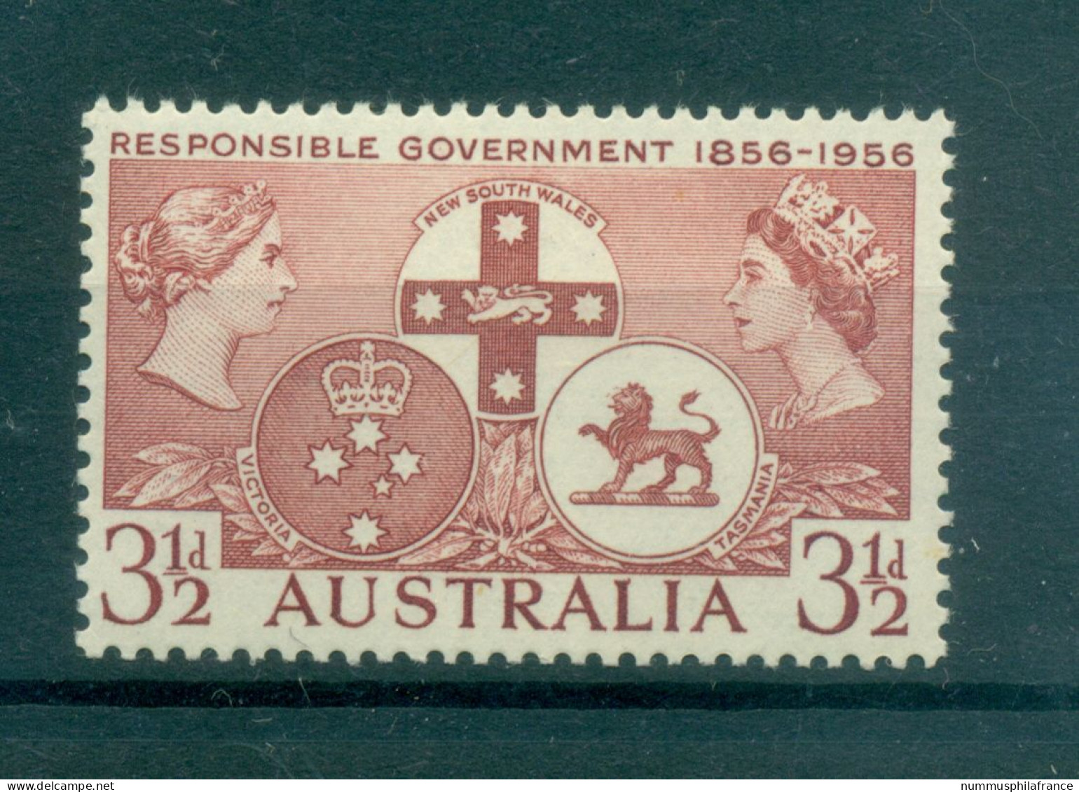 Australie 1956 - Y & T N. 230 - Gouvernements Responsables (Michel N. 262) - Nuevos