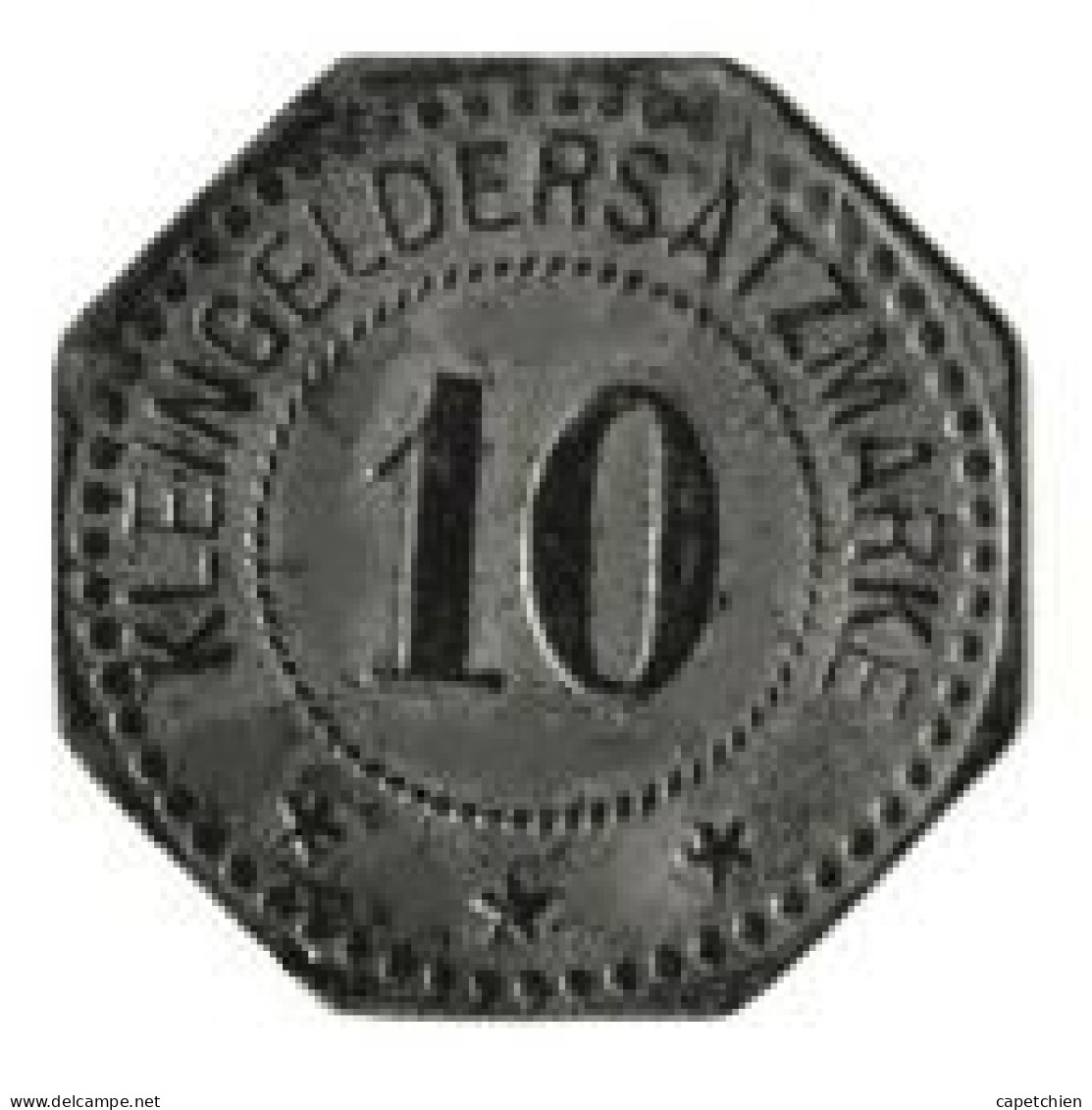 ALLEMAGNE / NOTGELD / STADT TORGAU  / 10 PFENNIG / 1917 / ZINC / 20.6 Mm / 1.75 G / ETAT TTB + - Monedas/ De Necesidad