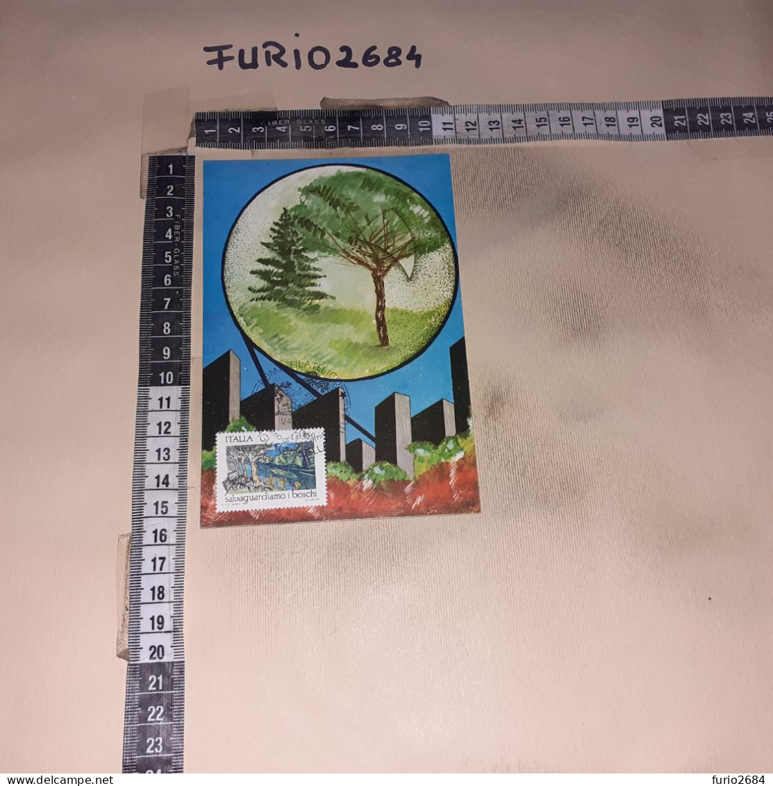 HB10914 ROMA 1984 TIMBRO ANNULLO SALVAGUARDIA DELLA NATURA GIORNO DI EMISSIONE - Storia Postale