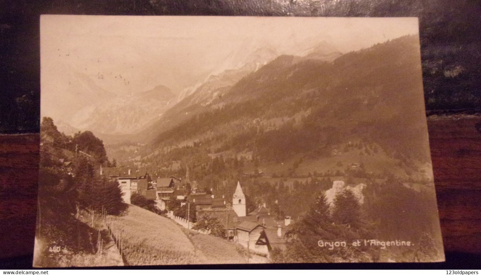 SUISSE - CARTE PHOTO GRYON ET L ARGENTINE - Gryon