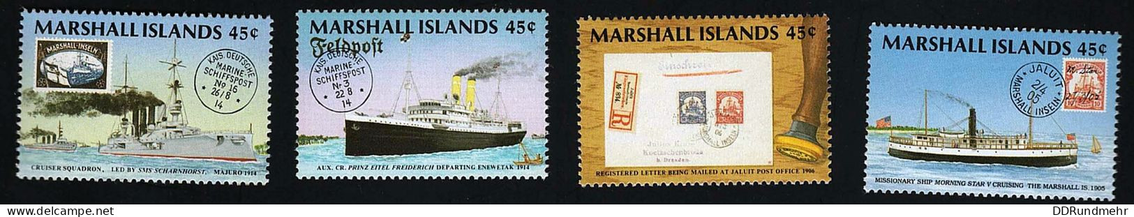 1989 Philexfrance  Michel MH 226 - 229 Stamp Number MH 226  - 229 Yvert Et Tellier MH 233 . 236 Xx MNH - Marshall
