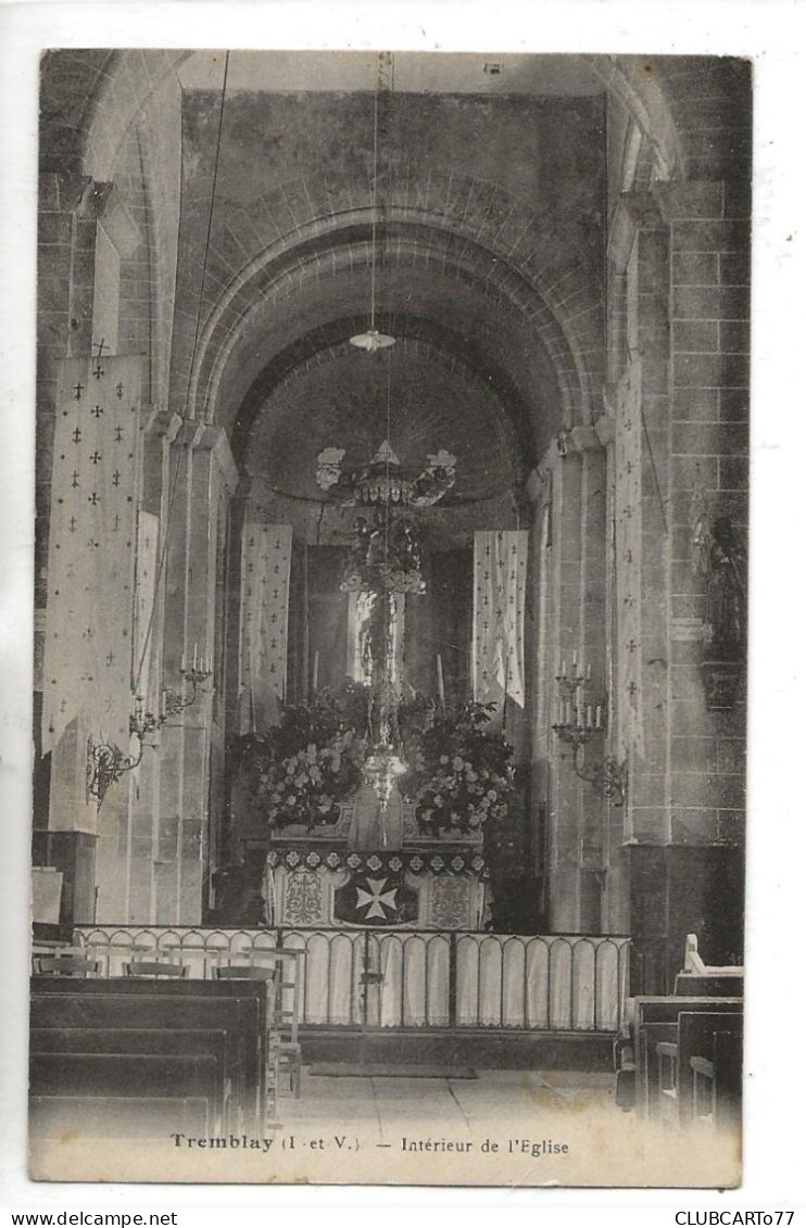 Tremblay-en-France (93) : L'intérieur De L'église En 1942 PF. - Tremblay En France