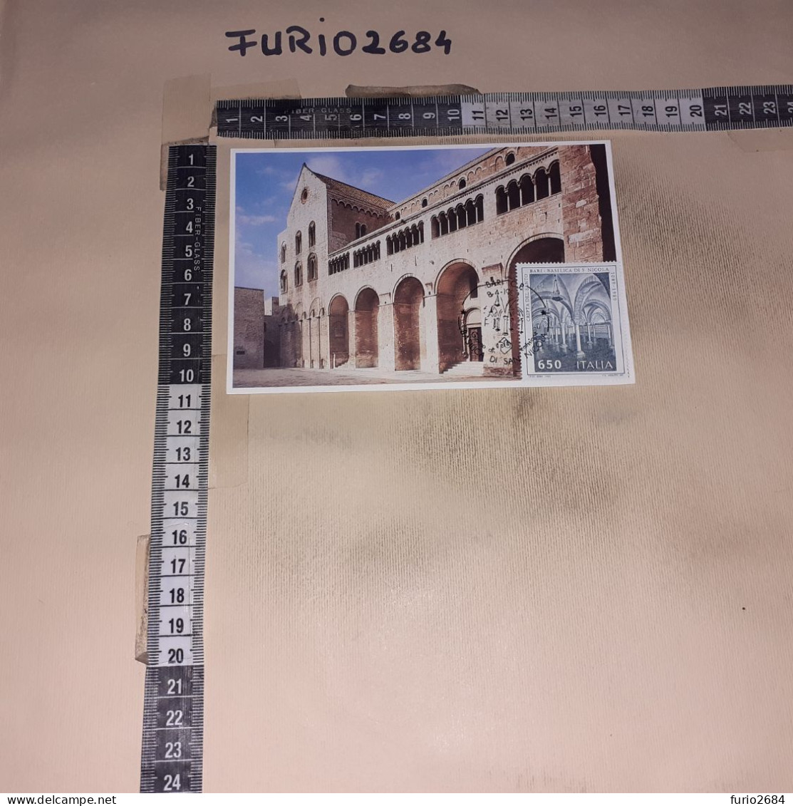 HB10921 BARI 1989 TIMBRO ANNULLO BASILICA DI SAN NICOLA GIORNO DI EMISSIONE - Storia Postale