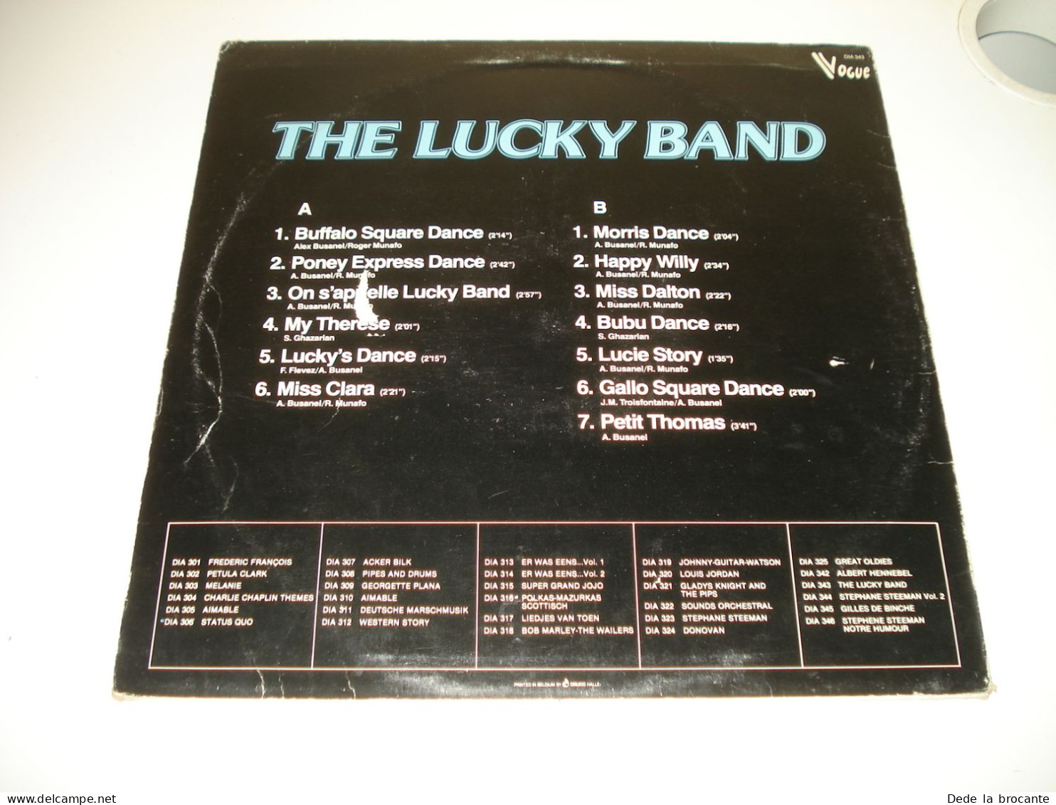 B13 / The Lucky Band – The Lucky Band - LP -  Morris - DIA 343 - BE 19??  EX/EX - Disques & CD