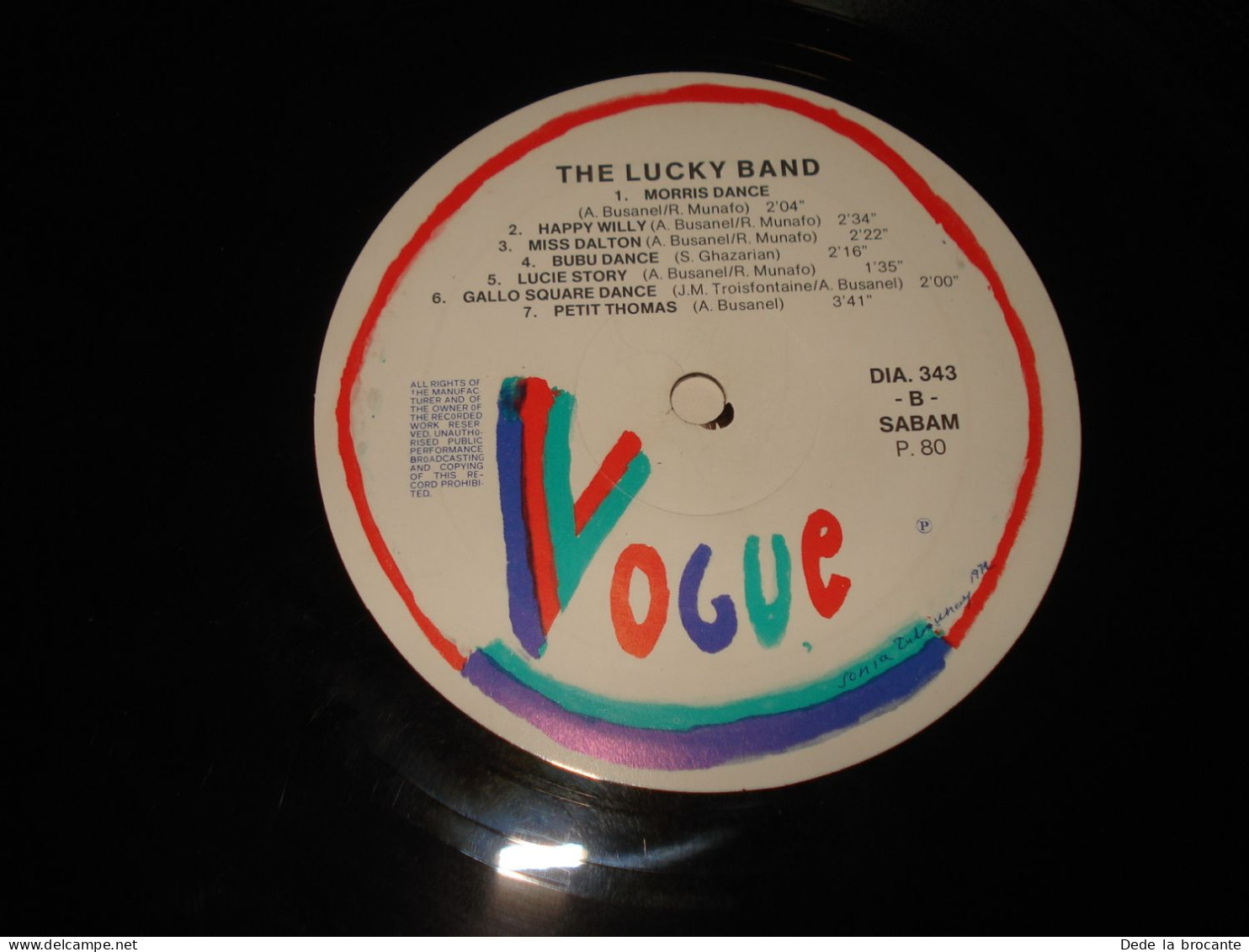 B13 / The Lucky Band – The Lucky Band - LP -  Morris - DIA 343 - BE 19??  EX/EX - Schallplatten & CD