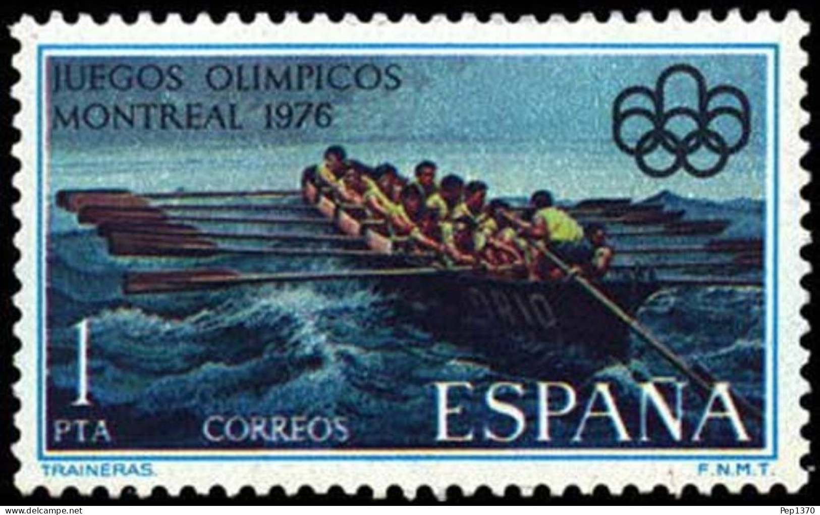 ESPAÑA 1976 - JUEGOS OLIMPICOS DE MONTREAL - REMO - EDIFIL 2340**  YVERT 1986** - Remo