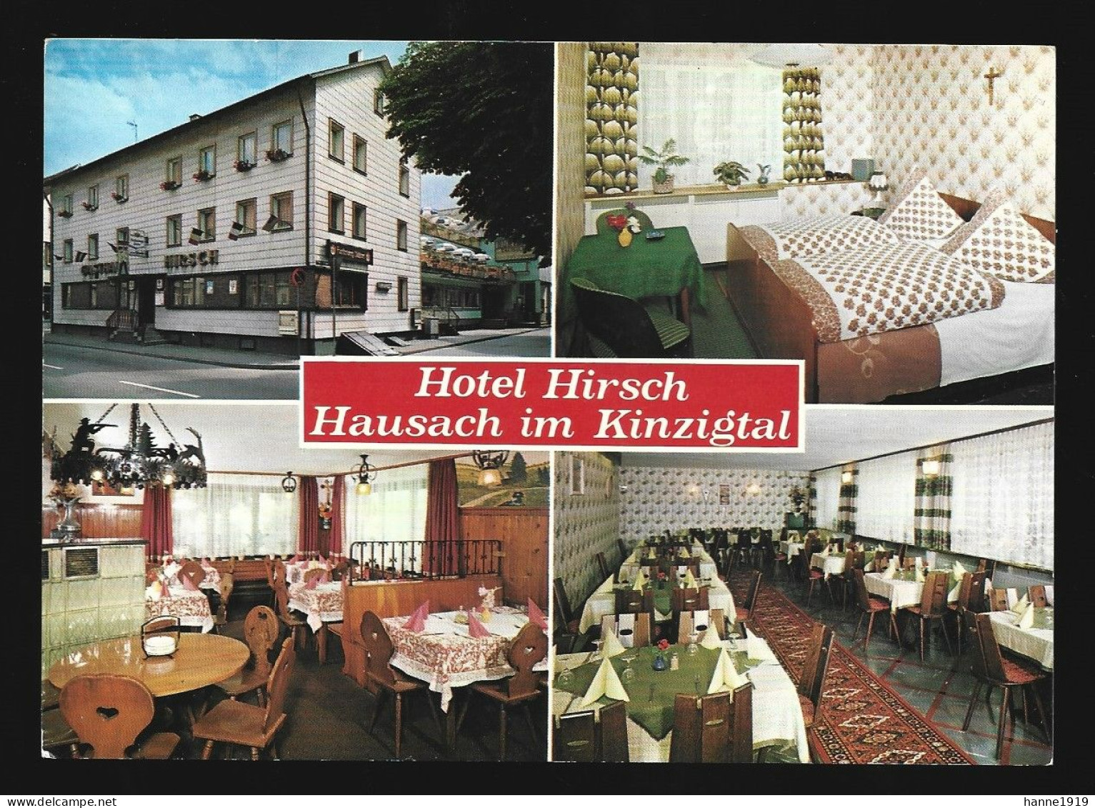 Hausach Im Kinzigtal Hotel Hirsch Schwarzwald Deutschland Photo Carte AK Htje - Hausach