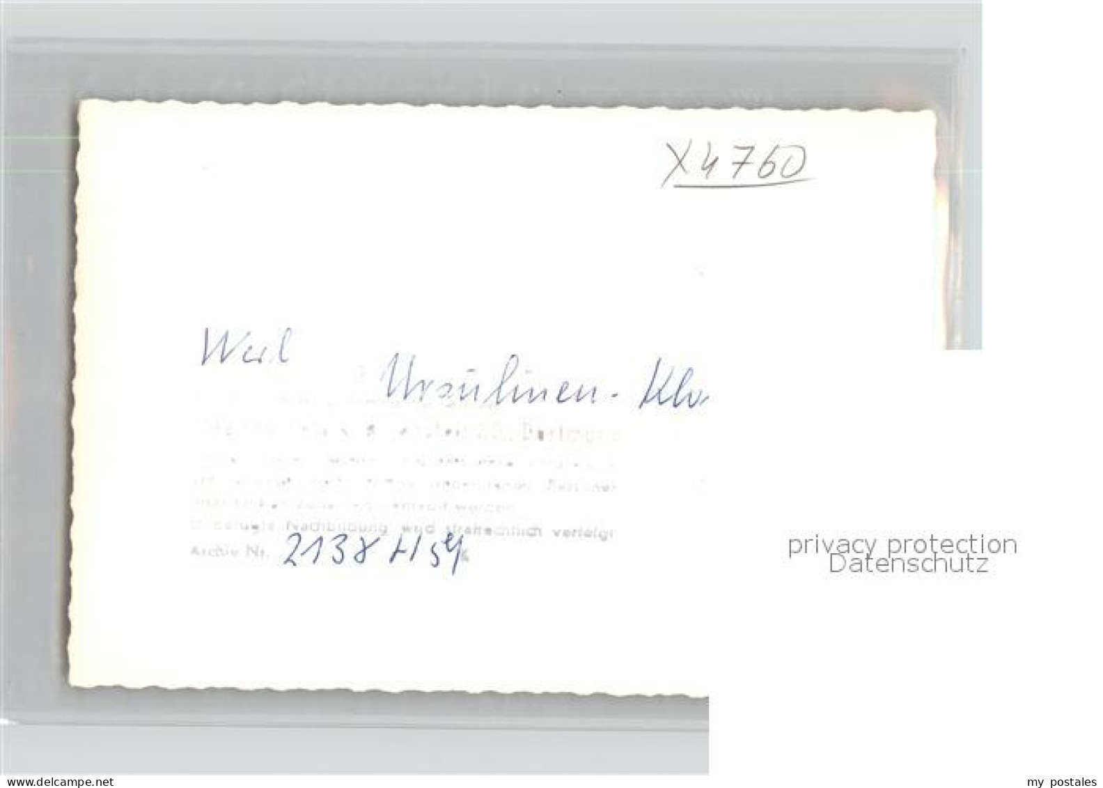 41595225 Werl Westfalen Ursulinenkloster  Blumenthal - Werl