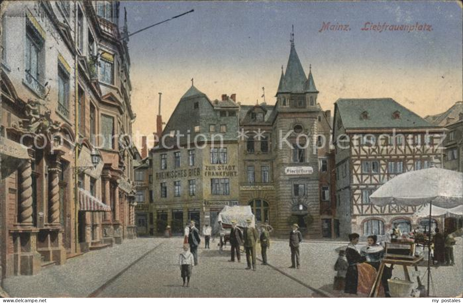 41594820 Mainz Rhein Liebfrauenplatz Markt Fachwerkhaus Mainz Rhein - Mainz