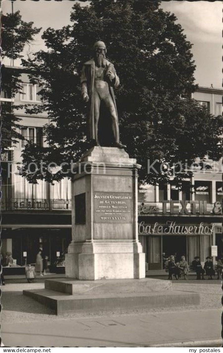 41594796 Mainz Rhein Gutenberg Denkmal Statue Mainz Rhein - Mainz