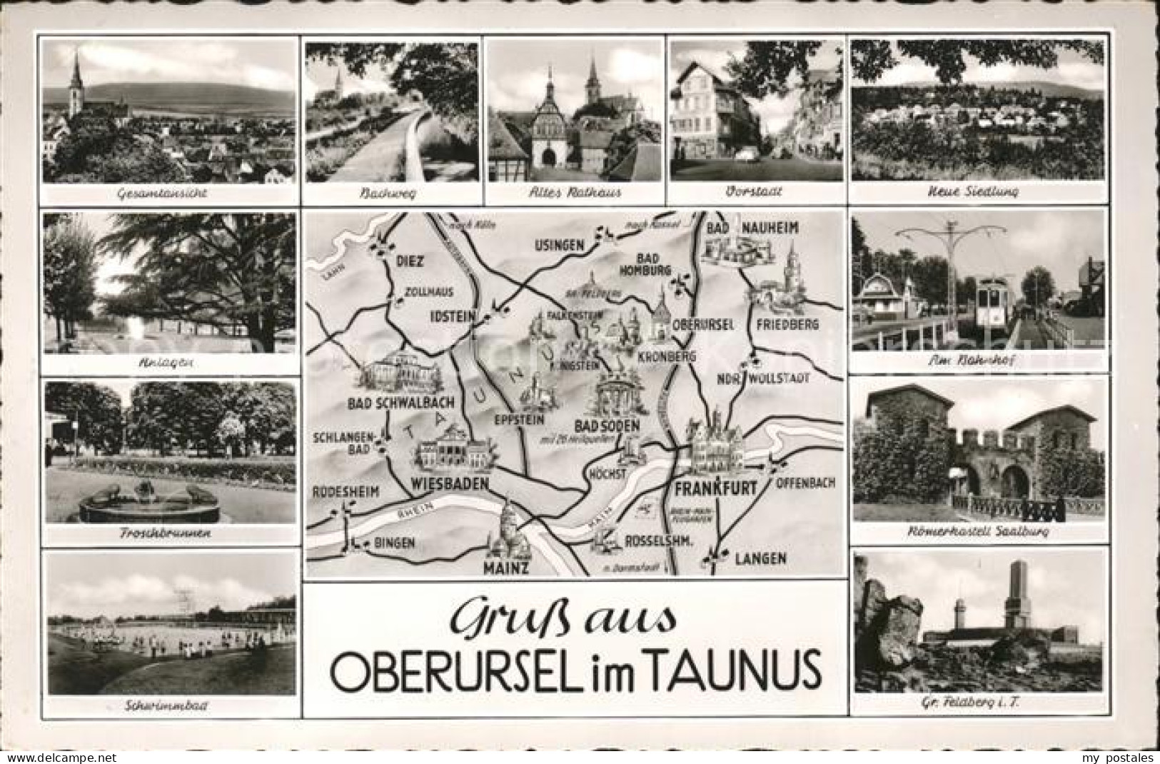 41594574 Oberursel Taunus Und Umgebung Sehenswuerdigkeiten Gebietskarte Oberurse - Oberursel