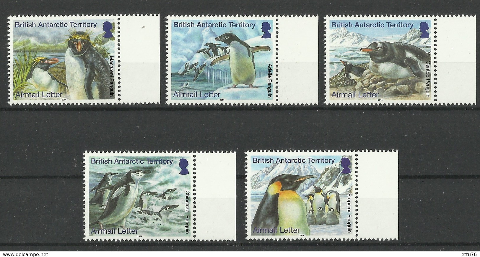 British Antarctic Territory  2014  Penguins  Set  MNH - Pinguïns & Vetganzen