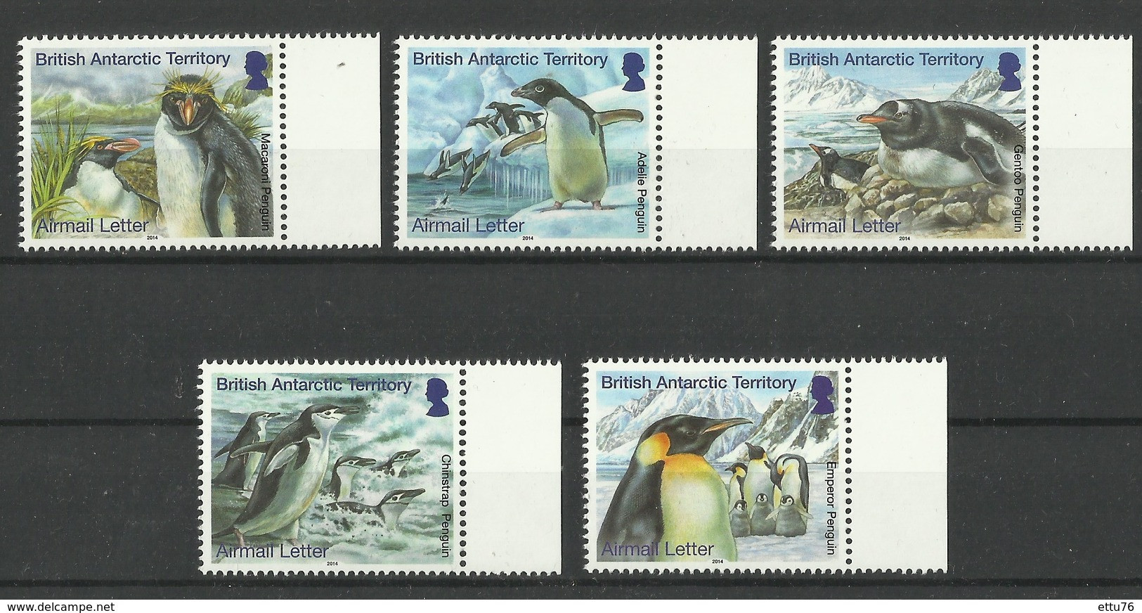 British Antarctic Territory  2014  Penguins  Set  MNH - Pingouins & Manchots