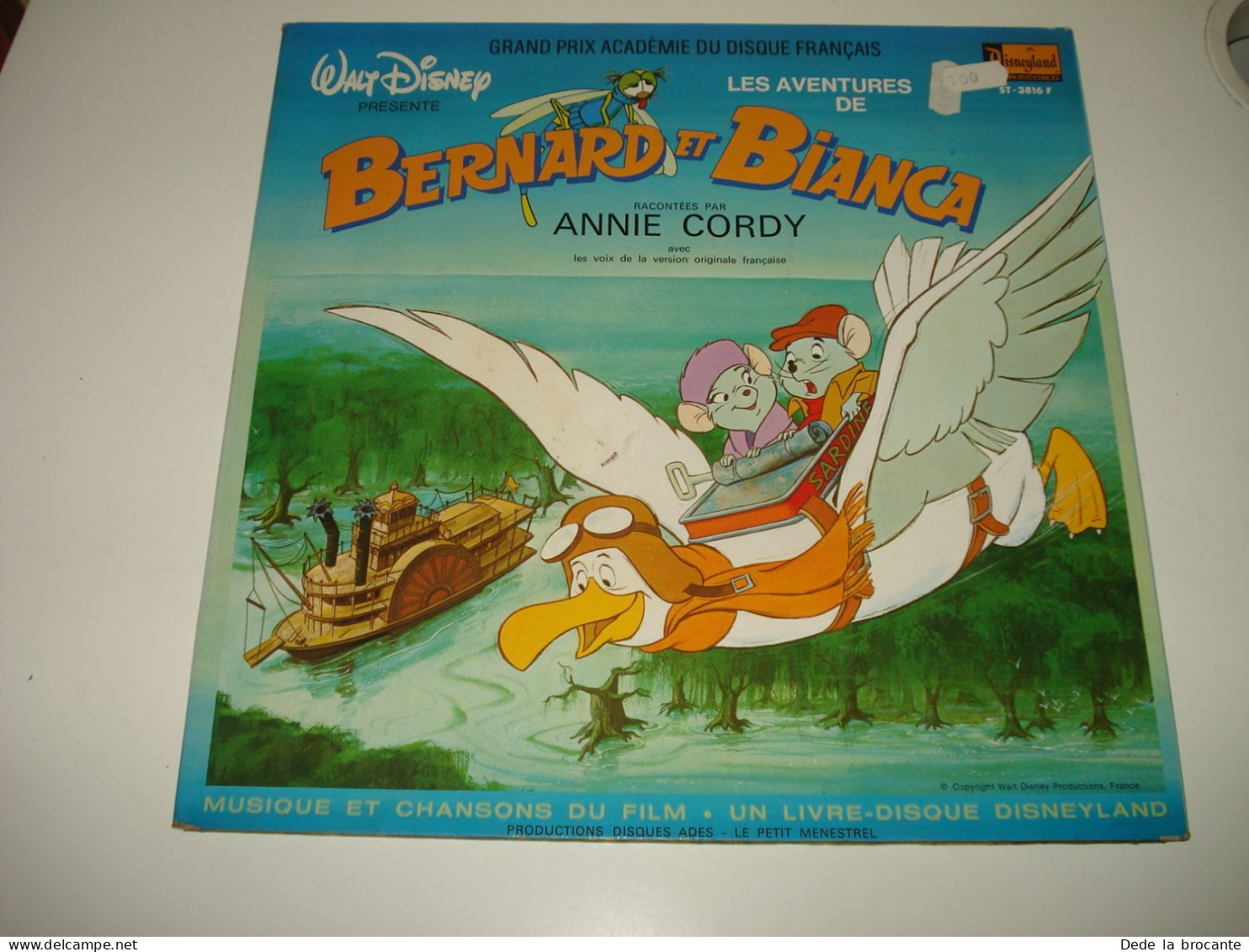 B13 / Disney – Aventures Bernard Et Bianca - LP - ST-3816 F - Fr 1977 Mint/EX/G - Kinderlieder