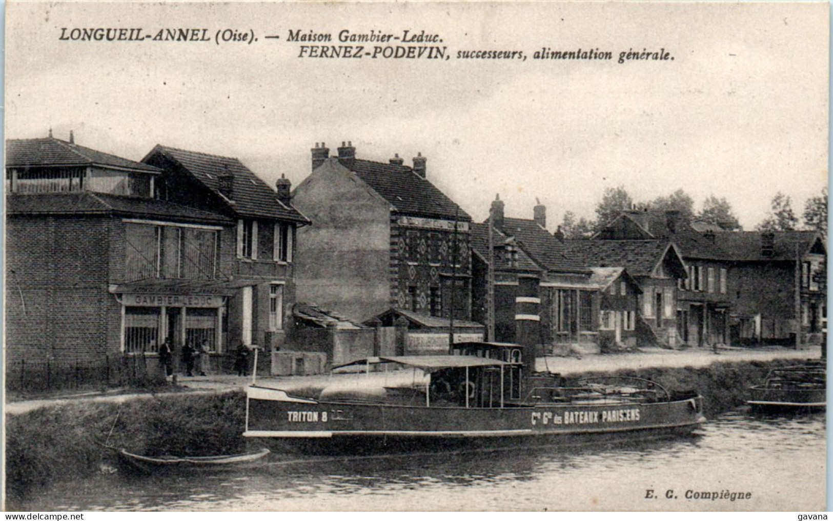 60 LONGUEIL-ANNEL - Maison Gambier-Leduc - Fernez-Podevin, Successeurs, Alimentation Générale  - Longueil Annel