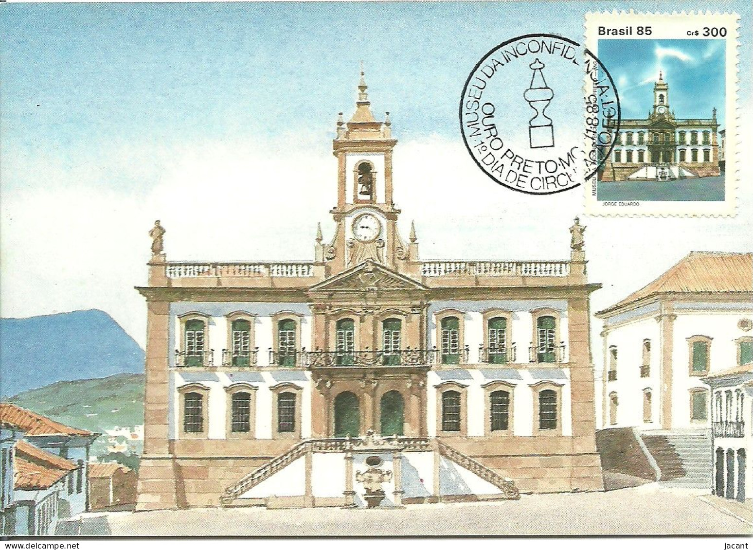 Carte Maximum - Brasil Bresil - Ouro Preto - Museu Da Inconfidência - Cartoline Maximum