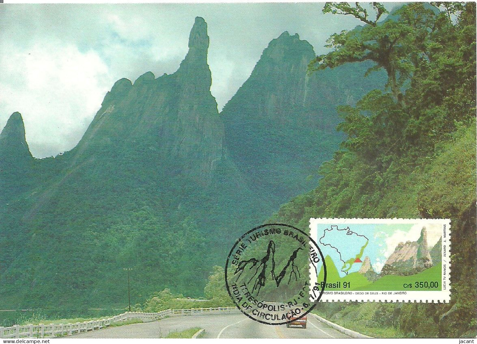 Carte Maximum - Brasil Bresil - Terezópolis - Serra O Dedo De Deus - Cartoline Maximum