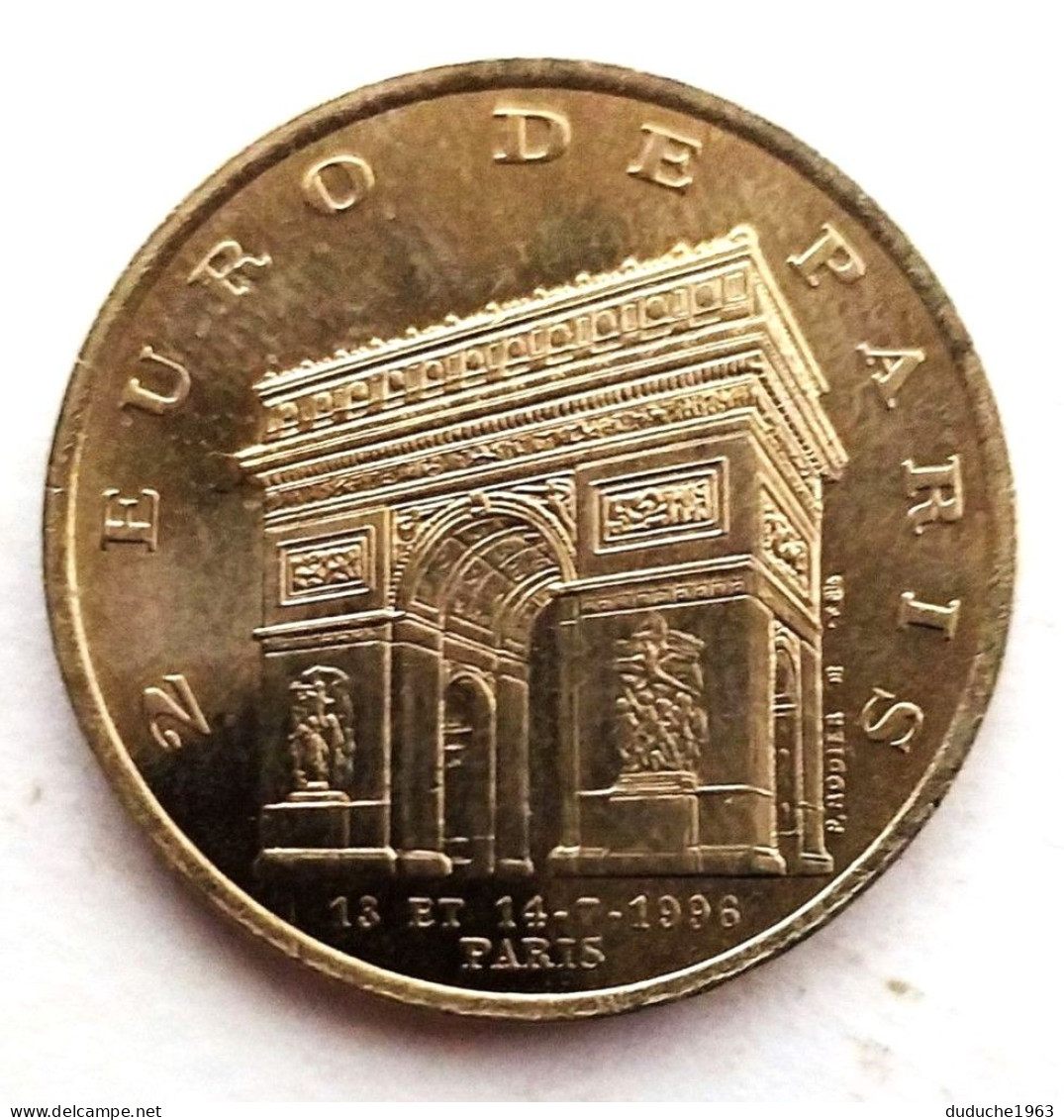 Euro Des Villes/Temporaire - Paris - 2 Euros Sapeurs Pompiers 1996 - Euro Der Städte