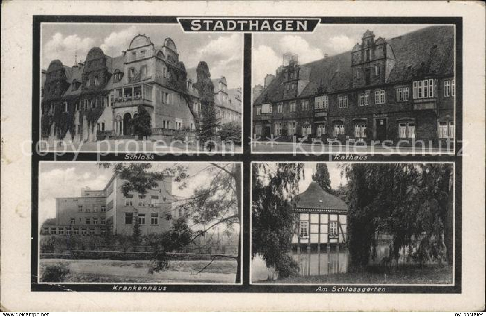 41593554 Stadthagen Rathaus,Schloss, U.Krankenhaus Stadthagen - Stadthagen