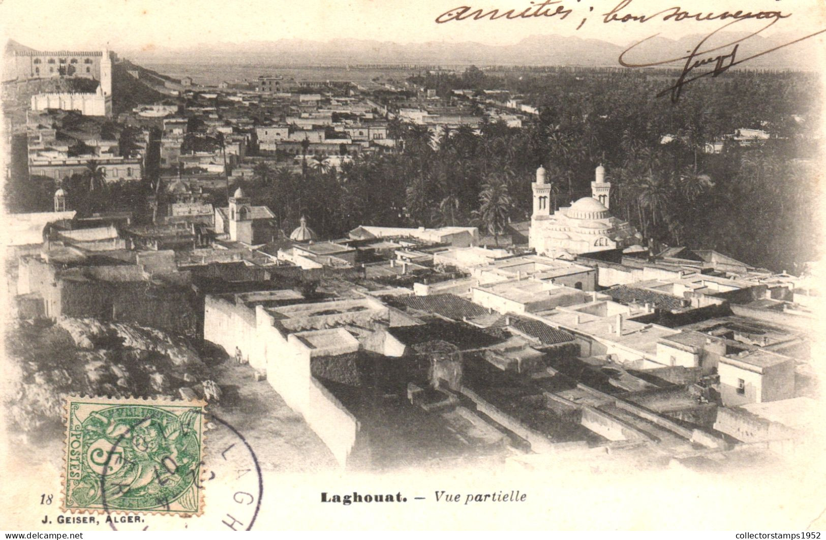 LAGHOUAT, ARCHITECTURE, ALGERIA, POSTCARD - Laghouat