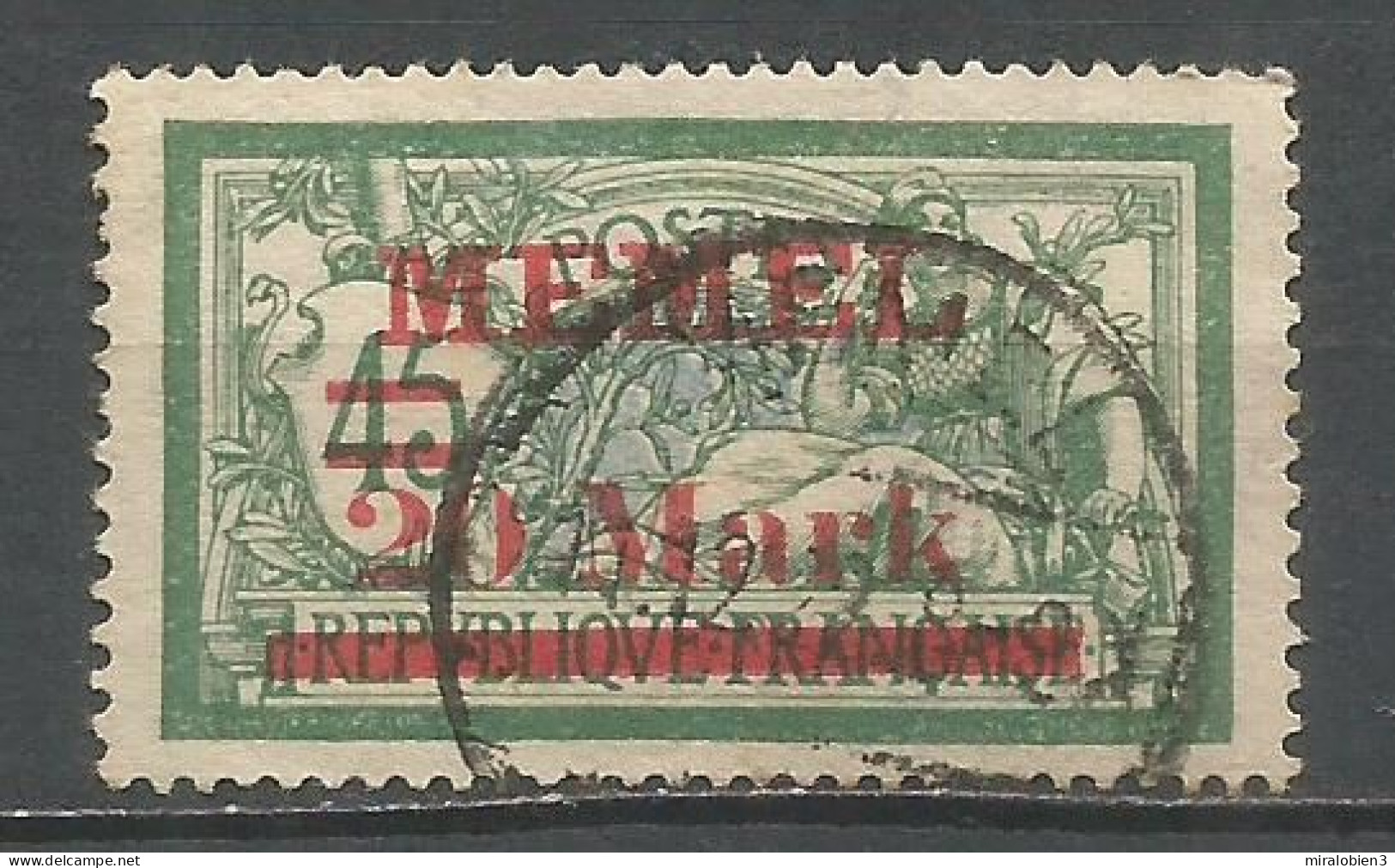 MEMEL YVERT NUM. 37 USADO - Used Stamps