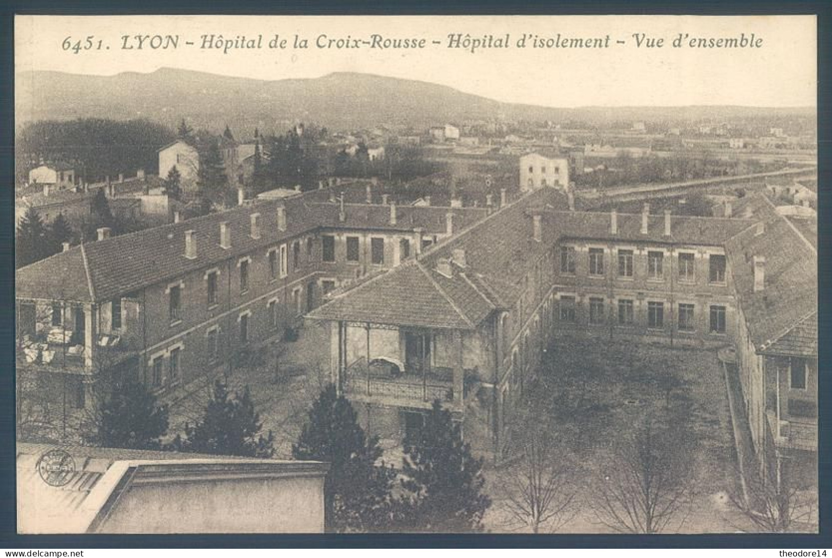 69 LYON Hopital De La Croix Rousse Isolement Vue D'ensemble - Lyon 4