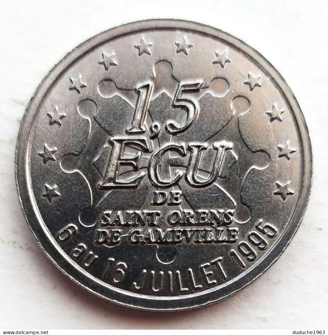 Euro Des Villes/Temporaire - Saint Orens De Gameville - 1,5 écu 1995. Neuf - Euros Of The Cities