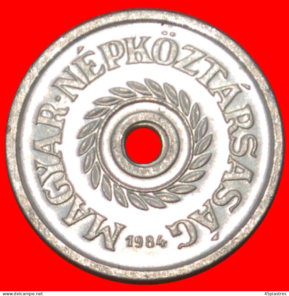 * COMMUNIST TYPE (1950-1989): HUNGARY  2 FILLERS 1984 UNC MINT LUSTRE! · LOW START ·  NO RESERVE! - Hongrie