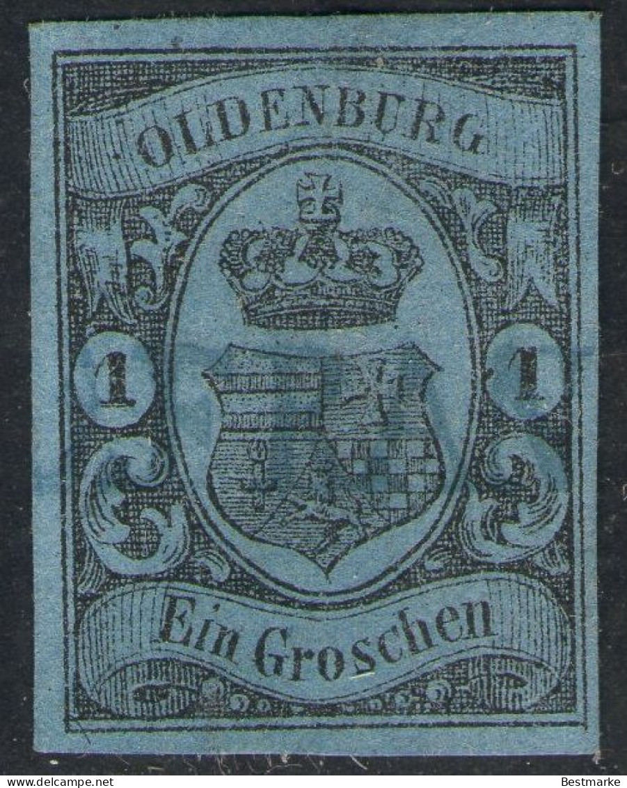 FRANCO Auf 1 Groschen Blau - Oldenburg Nr. 6 A - Oldenburg