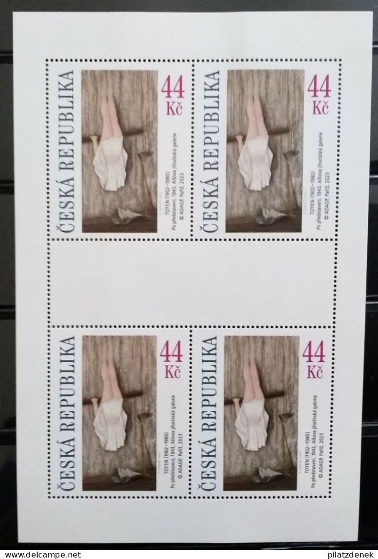 Czech Republic 2023, Kunst - Toyen, Kleinbogen, MNH - Unused Stamps