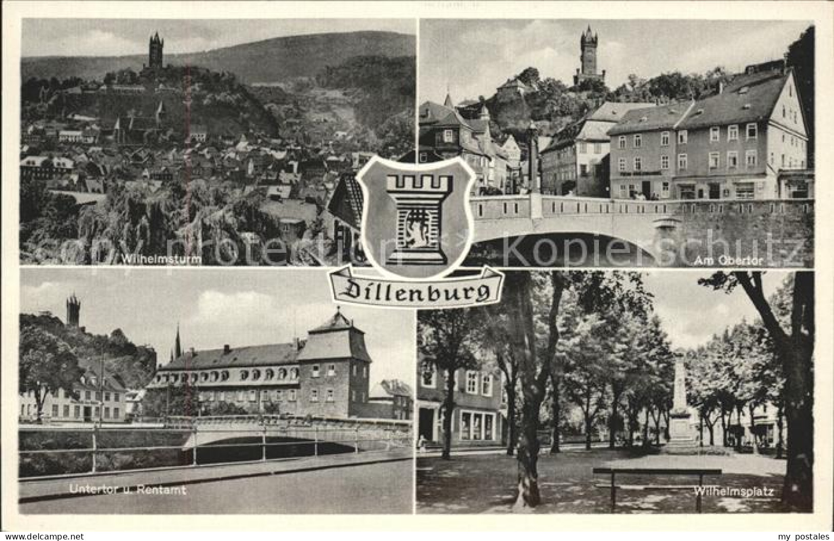 41592761 Dillenburg Wappen Wilhelmsplatz Obertor Untertor Rentamt Dillenburg - Dillenburg