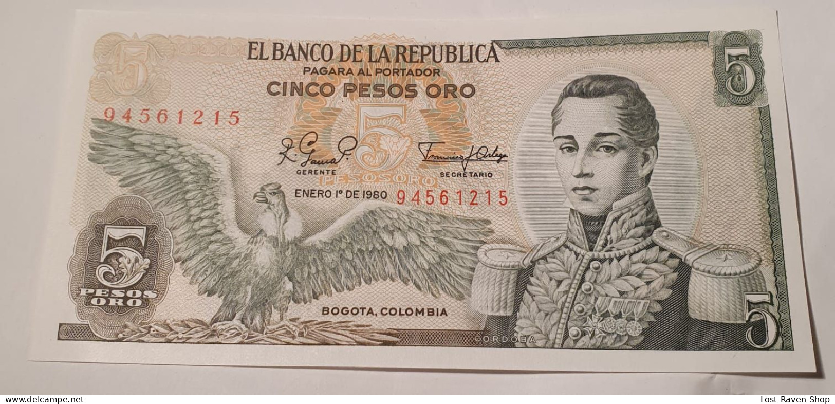 5 Pesos Oro - Kolumbien - Colombie