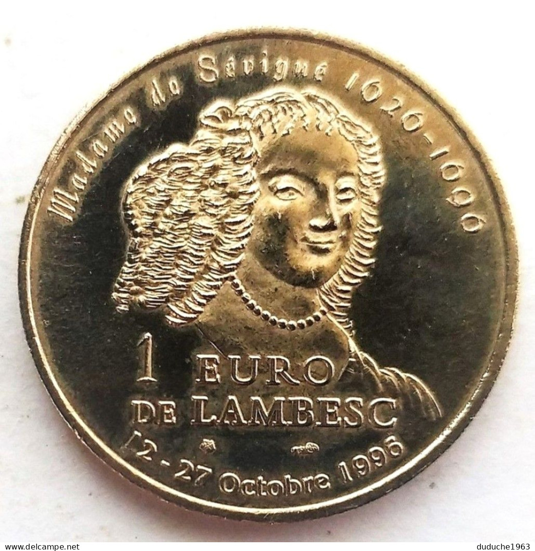 Euro Des Villes/Temporaire - Lambesc. De Sévigné - 1 Euro 1996 - Euros De Las Ciudades