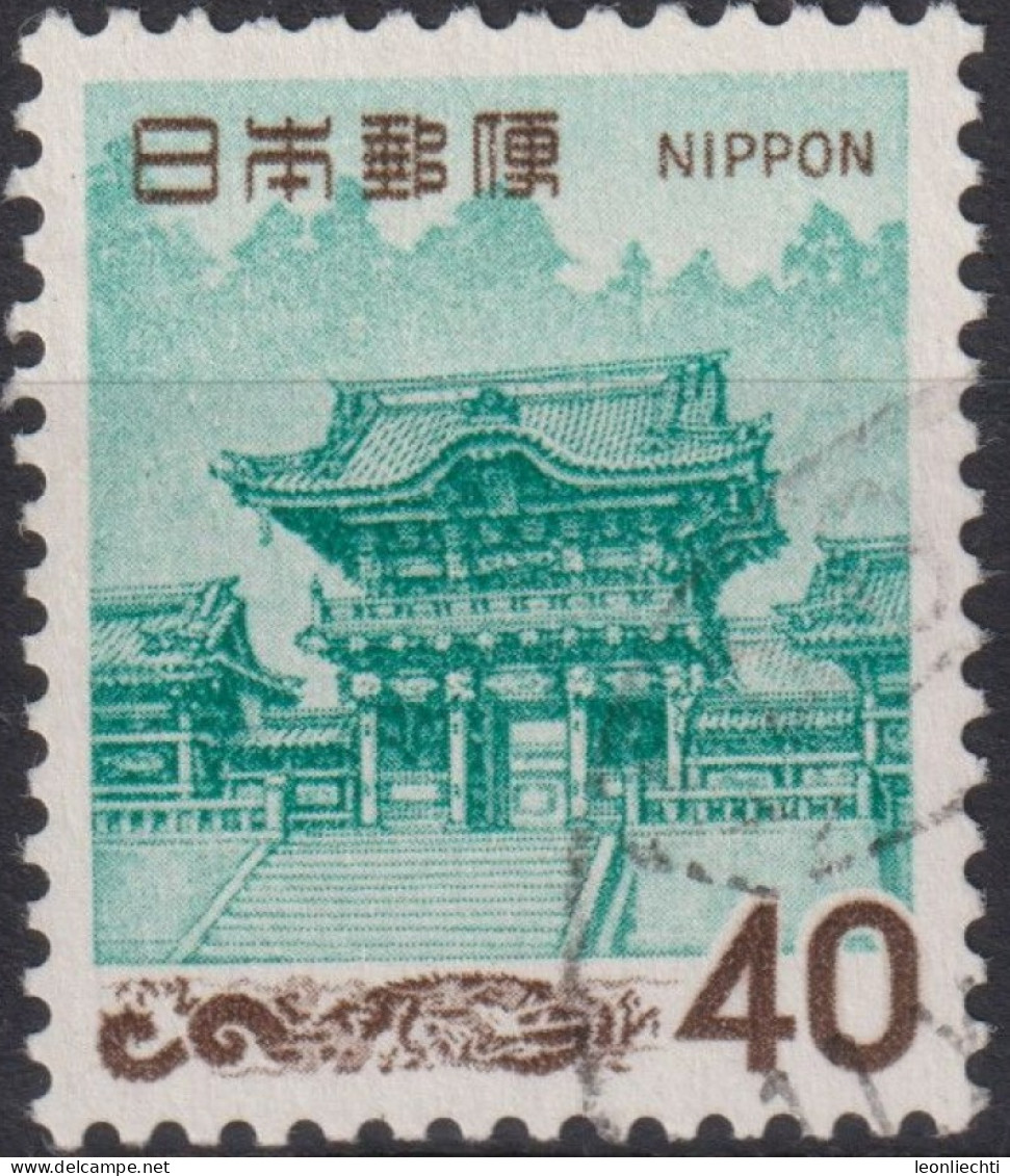 1968 Japan-Nippon ° Mi:JP 995, Sn:JP 883A, Yt:JP 840A, Yomei Gate To The Mausoleums Of The Tokugawa Shoguns, Nikko - Usados