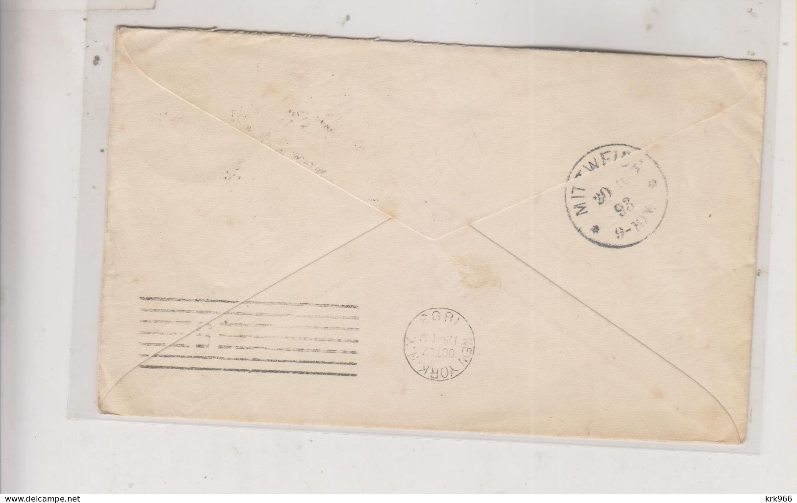 UNITED STATES 1893 Postal Stationery Cover To Germany - ...-1900