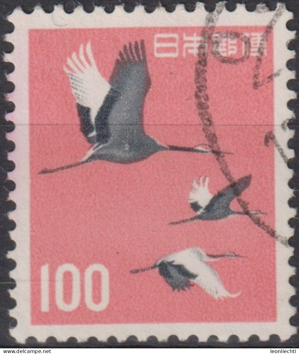 1963 Japan-Nippon ° Mi:JP 764, Sn:JP 753, Yt:JP 702A, Red-crowned Cranes (Grus Japonensis) - Usados