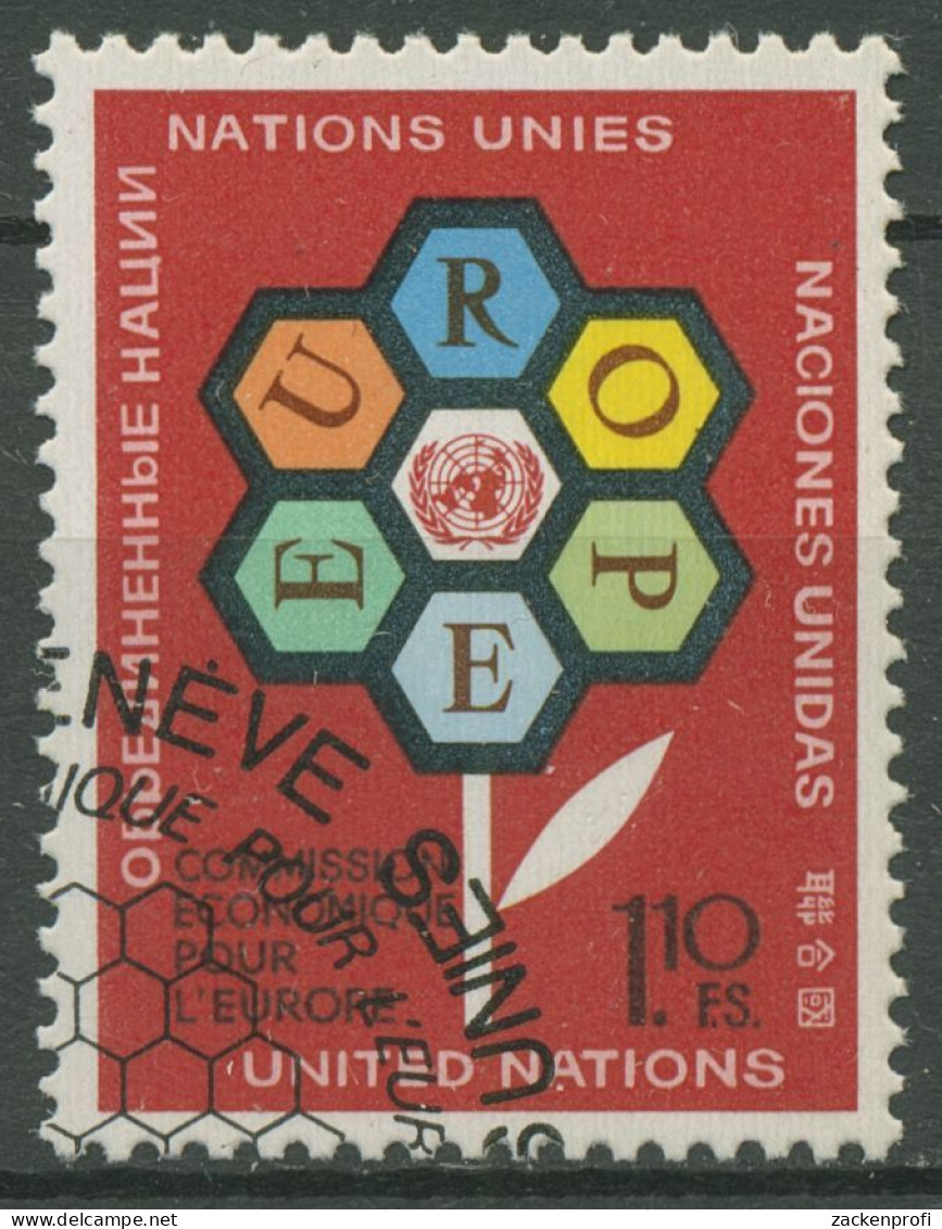 UNO Genf 1972 Wirtschaftskommision ECE Blume 27 Gestempelt - Gebruikt