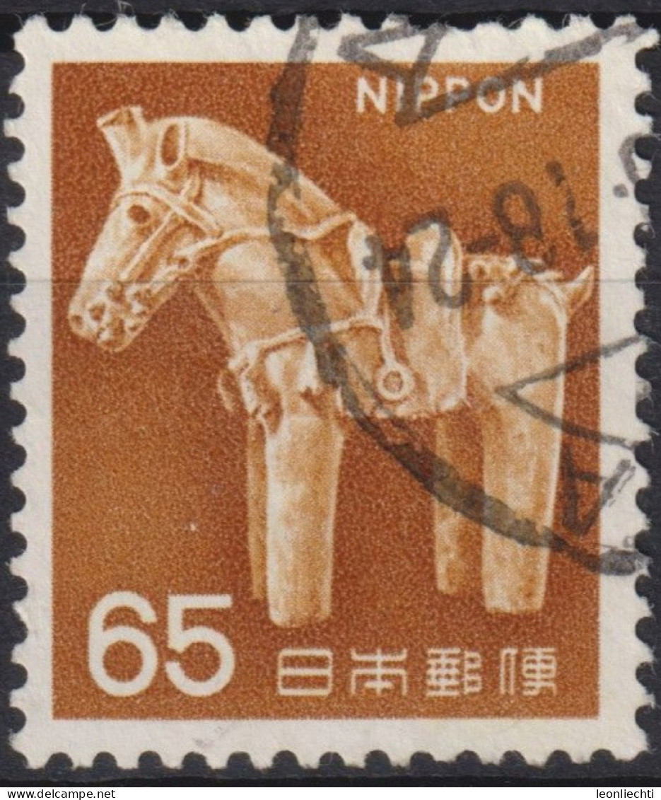 1966 Japan-Nippon ° Mi:JP 939, Sn:JP 887, Yt:JP 842, Haniwa (Ancient Clay) Horse - Orange-brown - Gebraucht