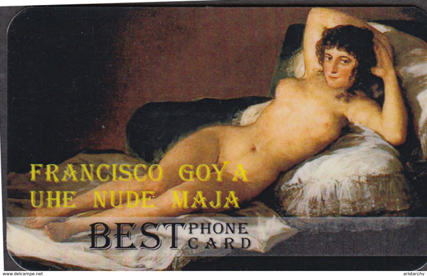 ART FRANCISCO GOYA SET OF 4 PHONE CARDS - Malerei