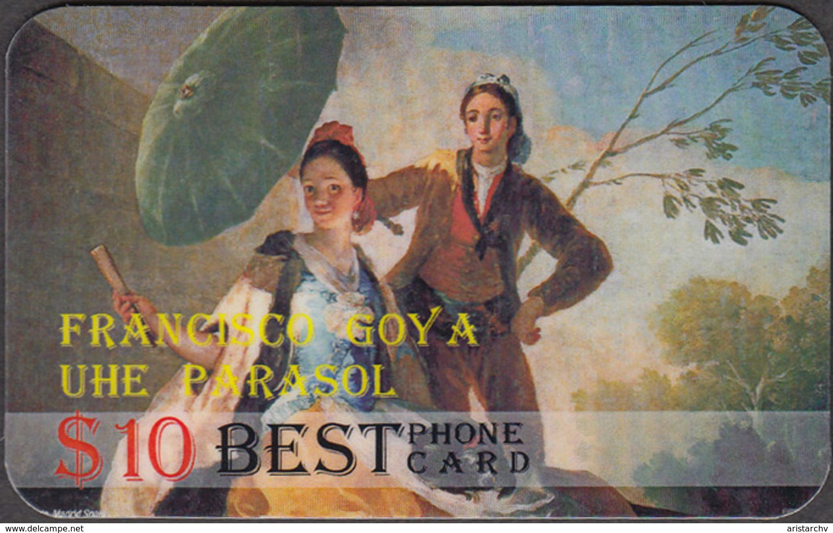 ART FRANCISCO GOYA SET OF 4 PHONE CARDS - Malerei