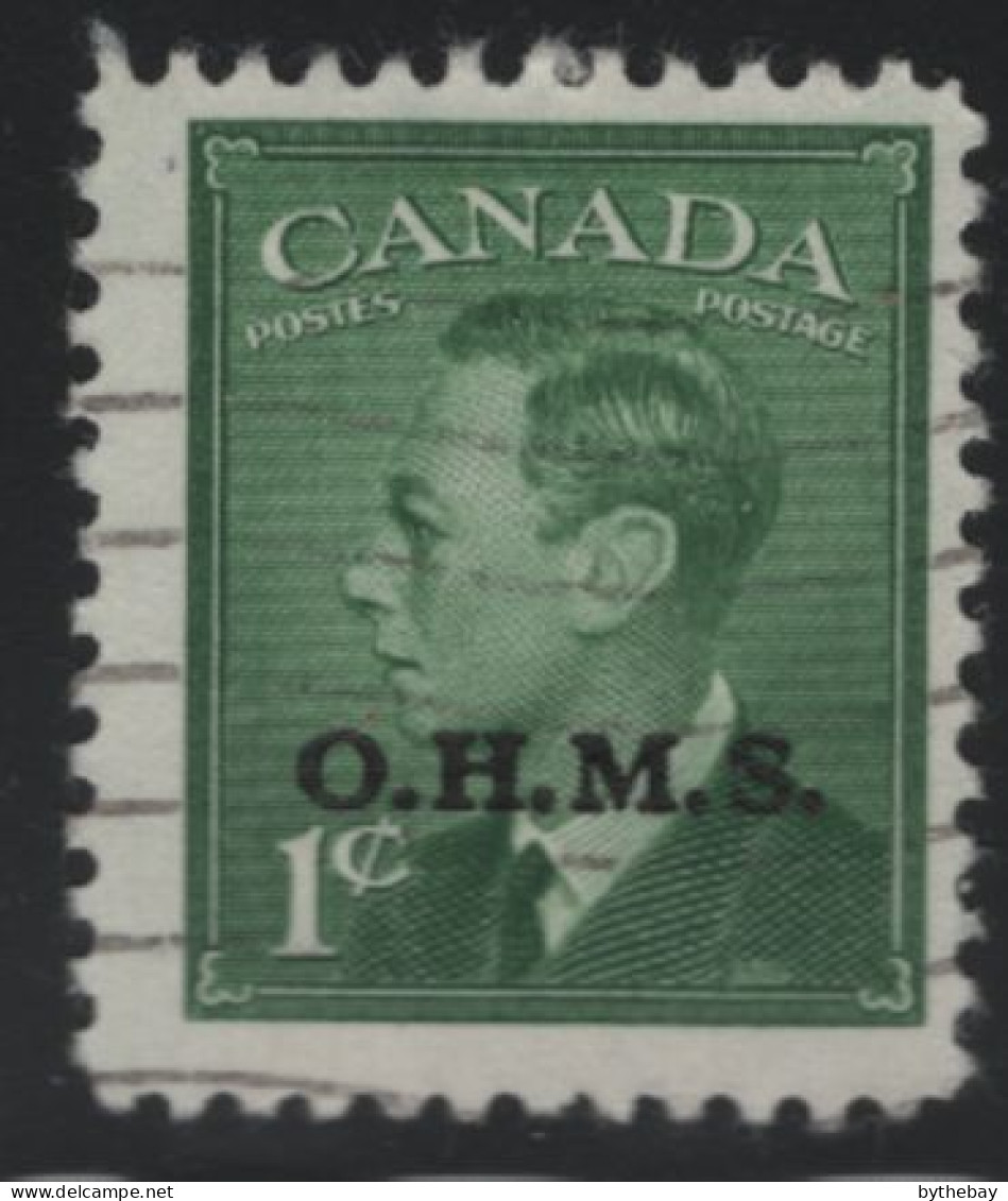 Canada 1950 Used Sc O12 1c KGVI Postes-Postage O.H.M.S. Overprint - Sobrecargados