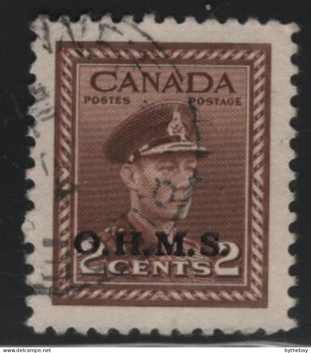 Canada 1949-1950 Used Sc O2 2c KGVI War O.H.M.S. Overprint - Surchargés