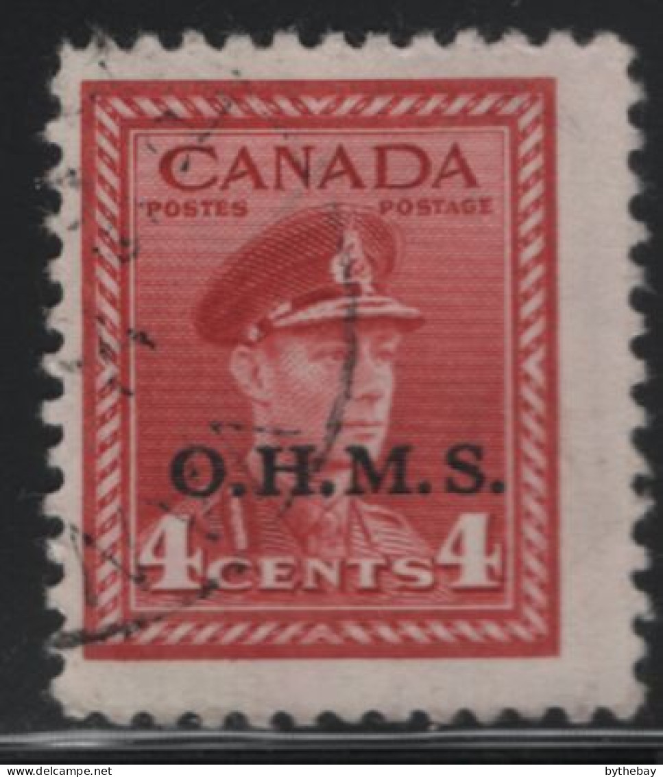 Canada 1949-1950 Used Sc O4 4c KGVI War O.H.M.S. Overprint - Surchargés